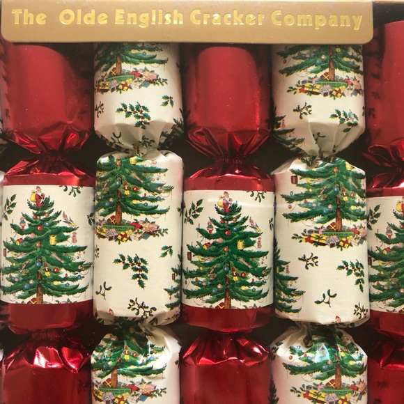 SPODE Christmas Tree Crackers Set of 8 Holiday English - Picture 4 of 9
